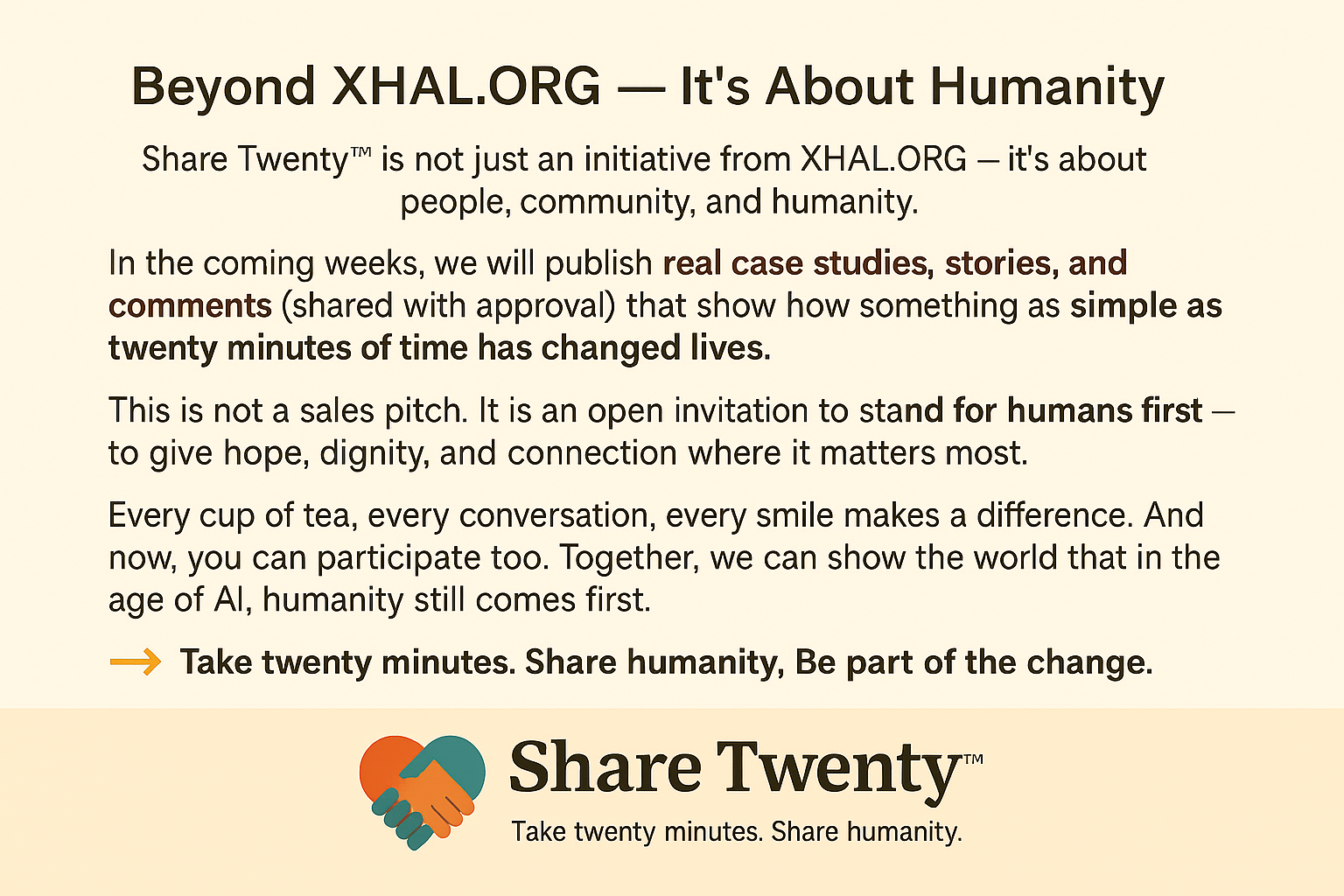 XHAL.ORG. Sahre tewenty winter campign